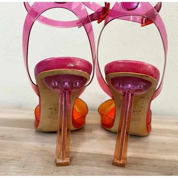 Aldo Size 7.5 Solara Strappy Heels - Picture 6 of 9